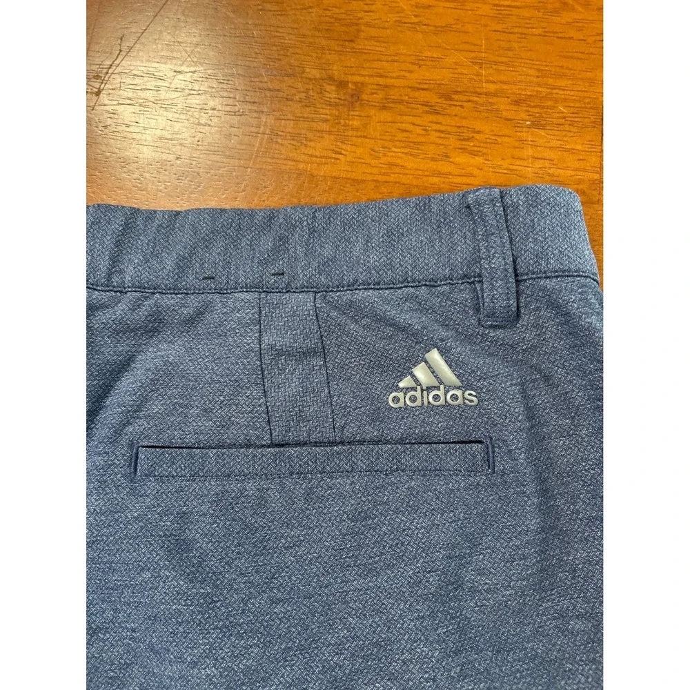 Adidas Golf Shorts Mens 38 Blue Ultimate360 Heathered Performance